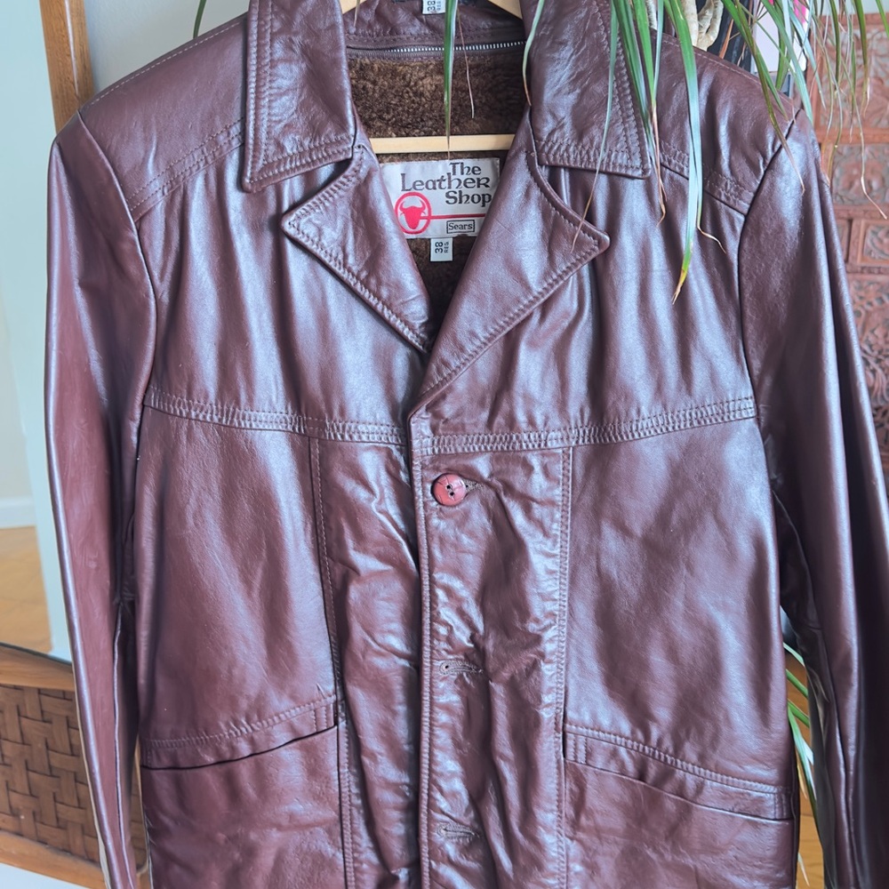 The Leather Shop Men's Brown Trench Coat